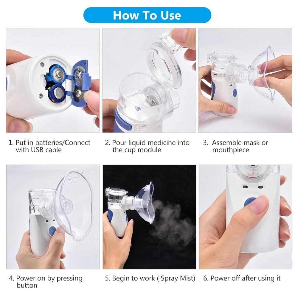 Portable Mesh Nebulizer Inhale Humidifier