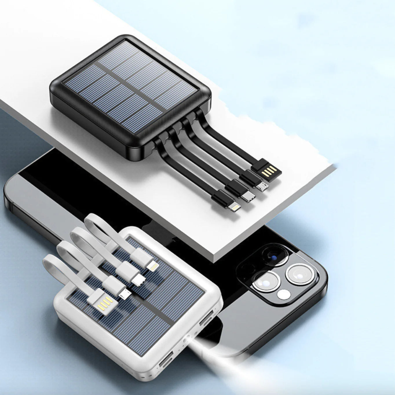 Four Line Solar Power Bank