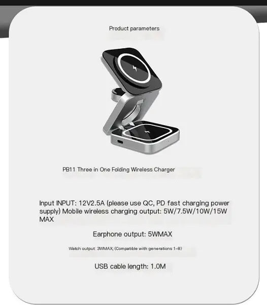 3 in 1 Wireless Charging Station
