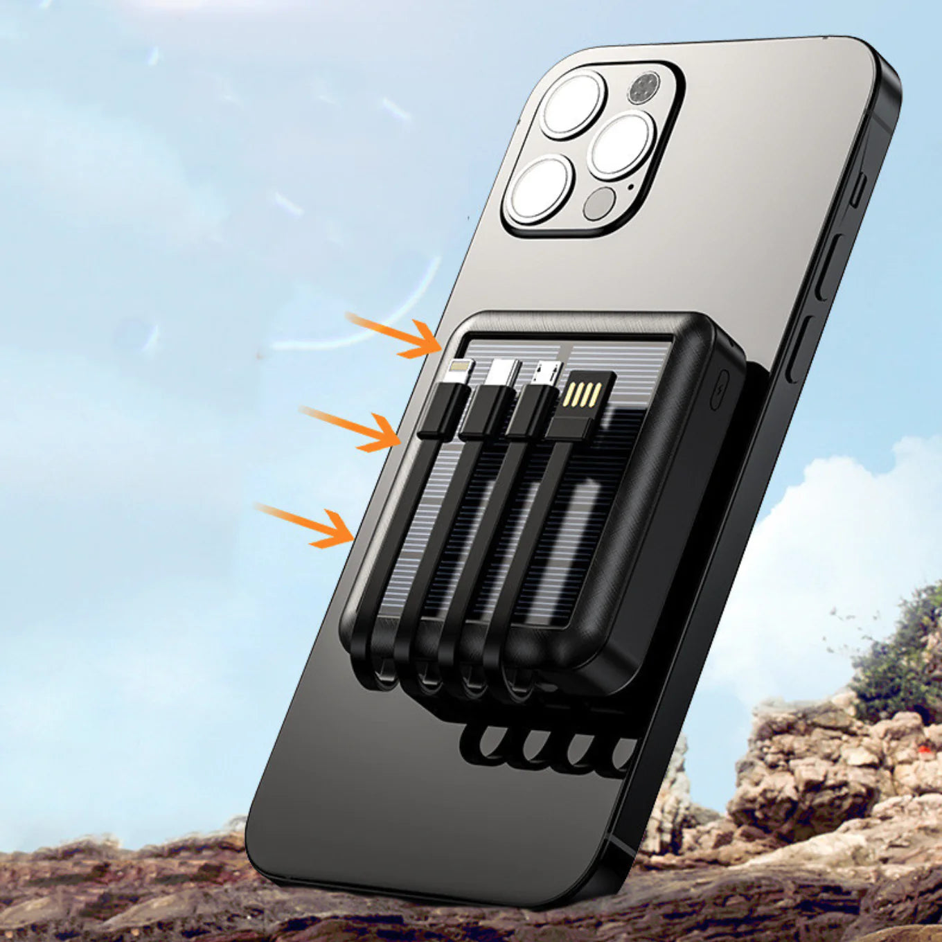 Four Line Solar Power Bank