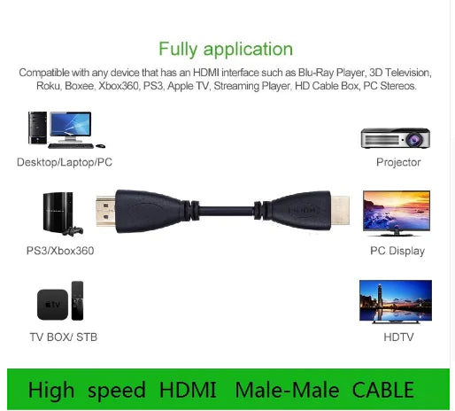HDMI Cable 1.4 Version 3D for TV Connection 1m