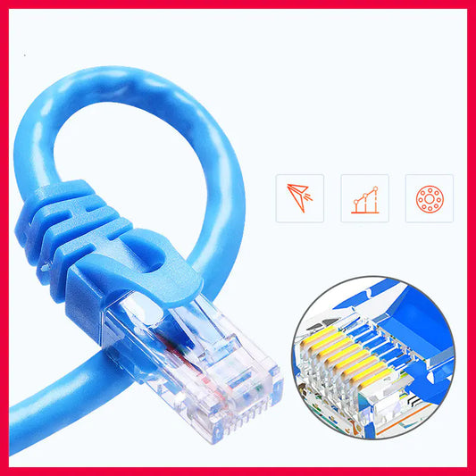 Cat6 Ethernet Cable, High-Speed RJ45 Network Jumper