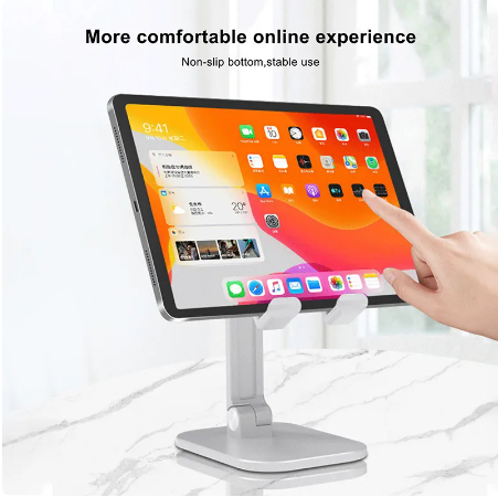 Three Sections Foldable Desk Mobile Phone Holder For iPhone iPad Tablet Flexible Table Desktop Adjustable Cell Smart