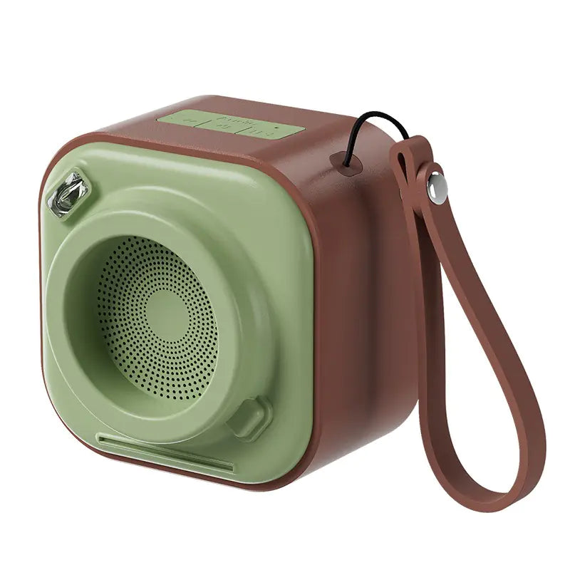 Compact Wireless Speaker with Stereo Sound & Flashlight