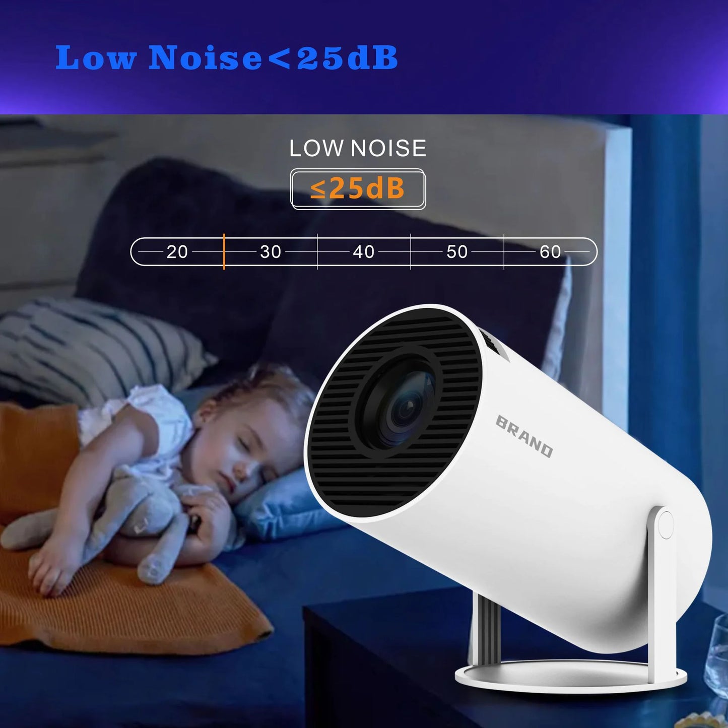HY300Pro 4K Portable Home Projector
