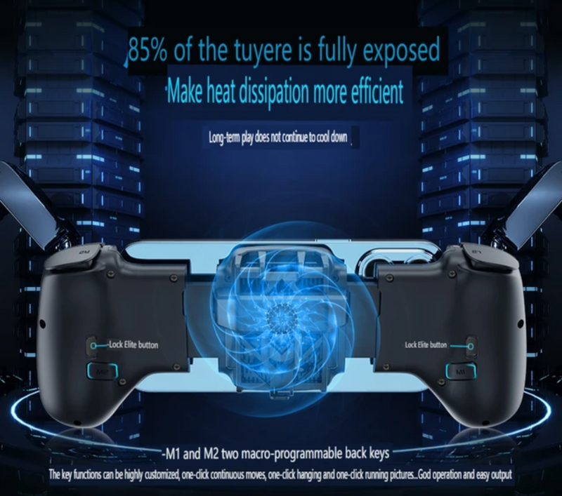 Dual joystick cooling game controller