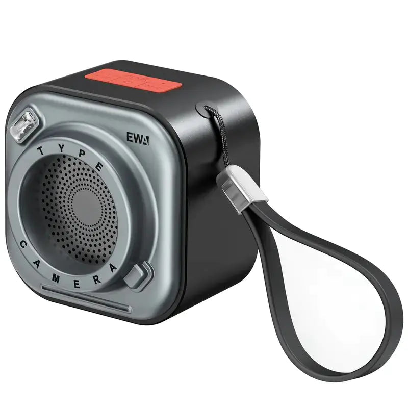 Compact Wireless Speaker with Stereo Sound & Flashlight