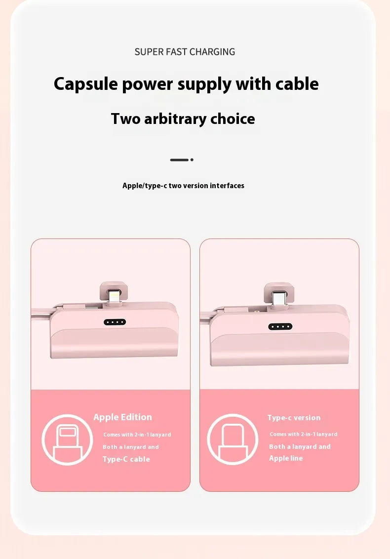 Portable Capsule Power Bank