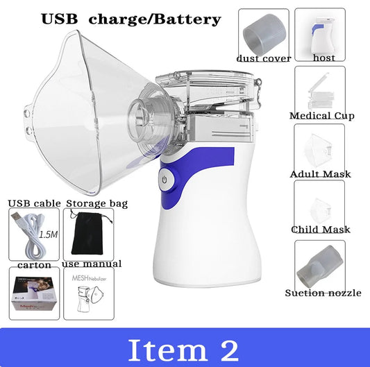 Portable Mesh Nebulizer Inhale Humidifier